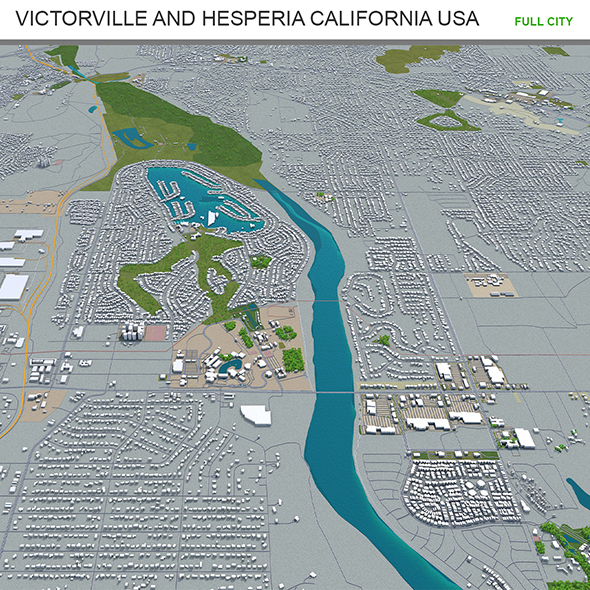 Victorville and Hesperia - 3Docean 30194535
