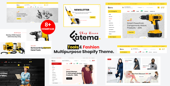 Fatema Multipurpose Shopify - ThemeForest 30180465