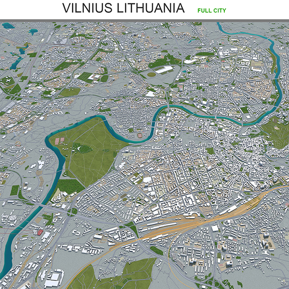 Vilnius city Lithuania - 3Docean 30194750