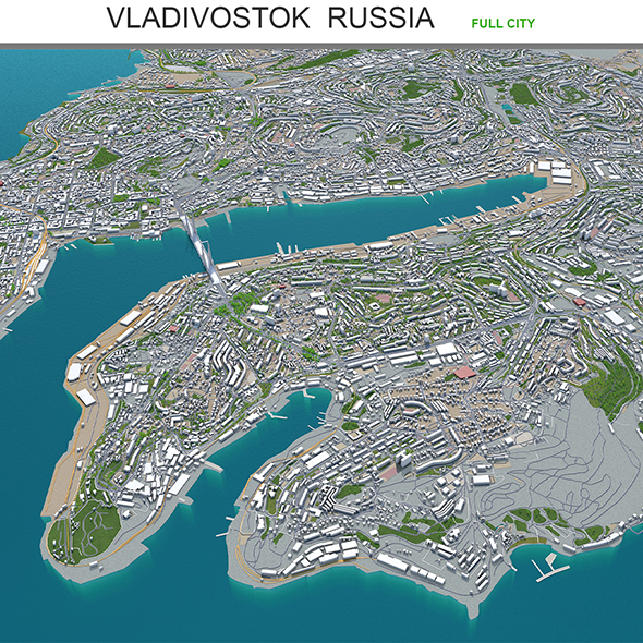 Vladivostok city Russia - 3Docean 30194814