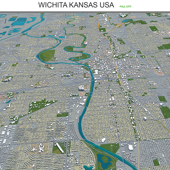 Wichita Kansas city - 3Docean 30194877