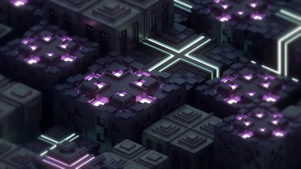 3d cube logo background alt