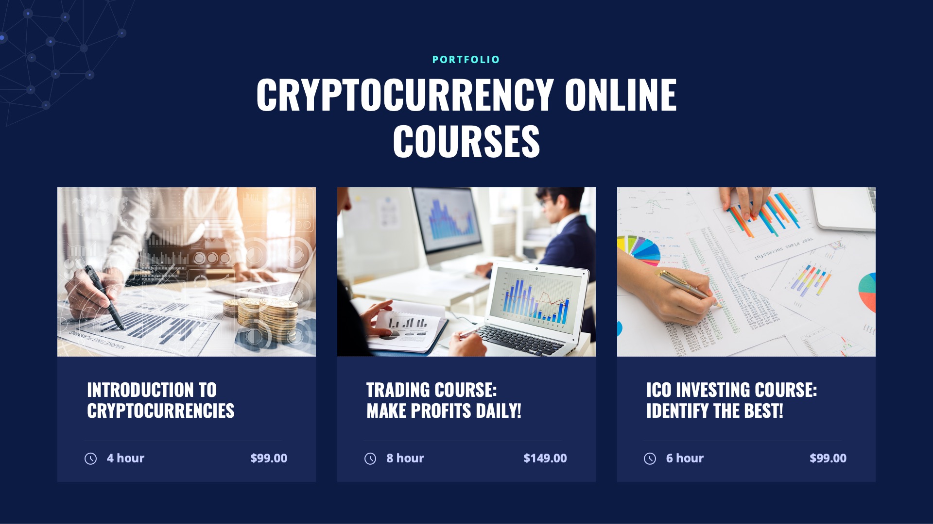 TRADINE - Cryptocurrency & Trading Business Coach Powerpoint Template ...
