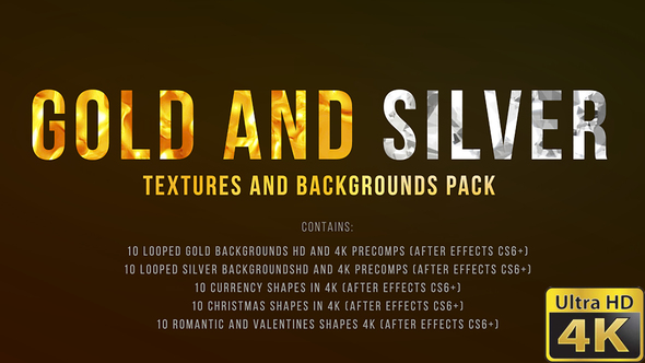 Gold And Silver Backgrounds Pack alt