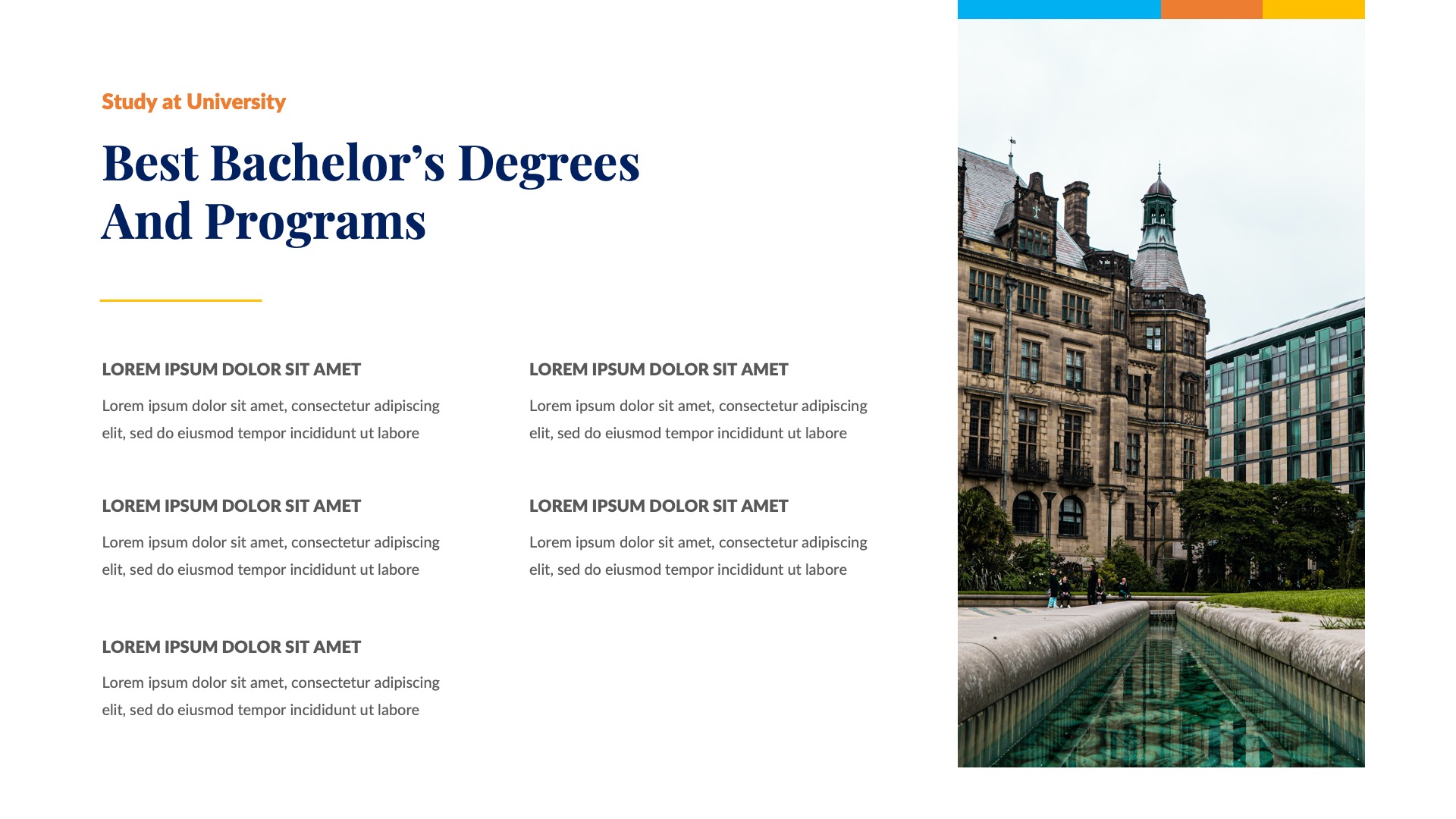 University and Education Google Slides Template, Presentation Templates