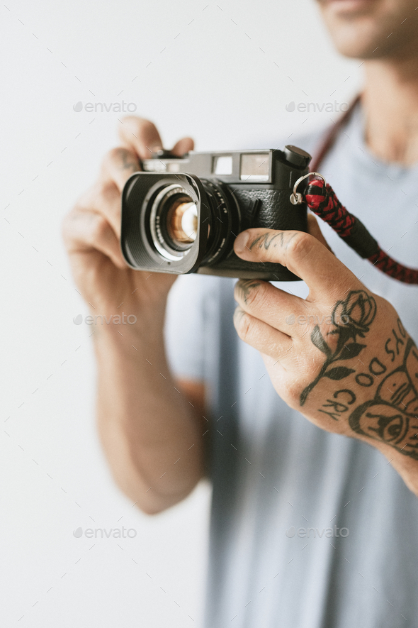 Start of a cool camera w/film piece | Camera film tattoo, Sleeve tattoos, Camera  tattoo