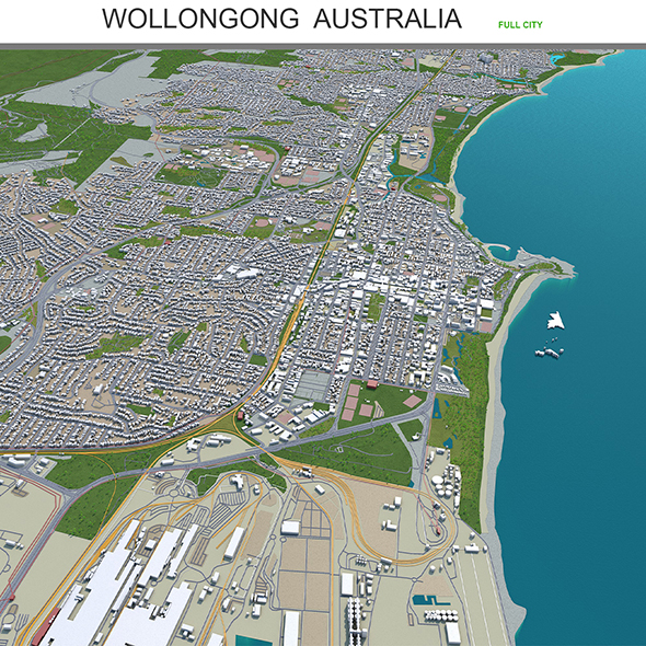 Wollongong city Australia - 3Docean 30202546