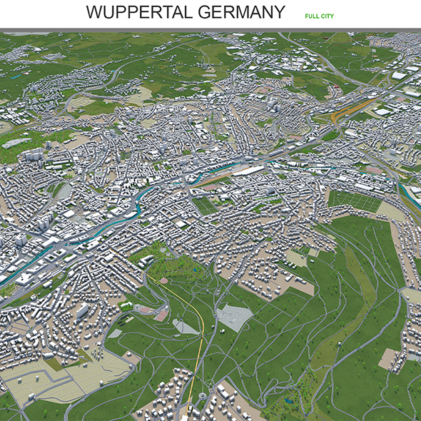 Wuppertal city Germany - 3Docean 30202632