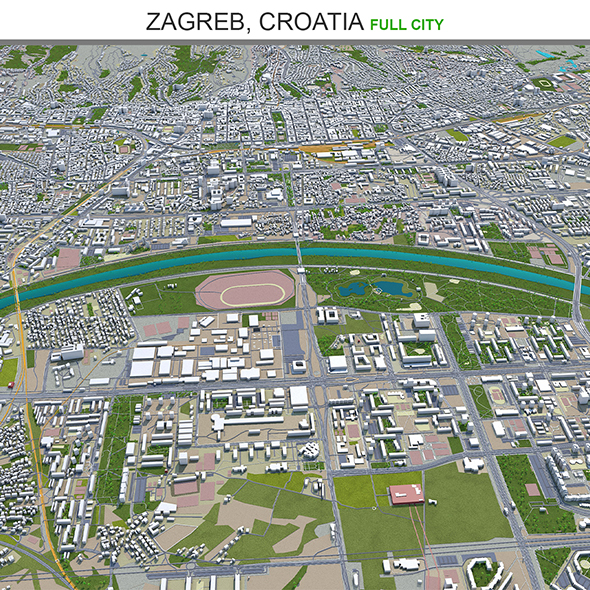 Zagreb city Croatia - 3Docean 30203054