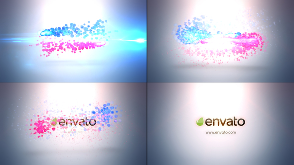 Colourful Particles Logo - VideoHive 30212200