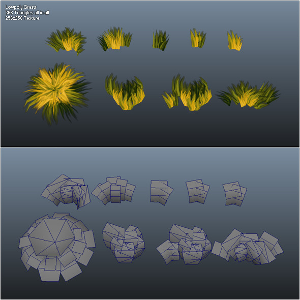 Low Poly Grass - 3Docean 301468