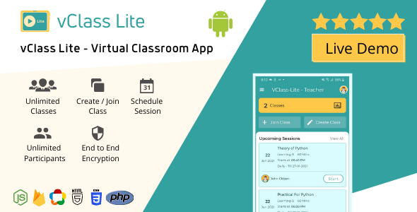 [DOWNLOAD]vClass Lite - Virtual Online Live Classroom Android App