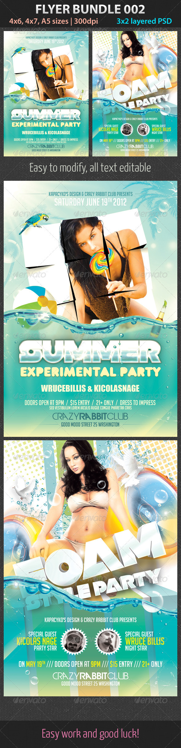 Flyer Bundle 002 - Clubs & Parties Events