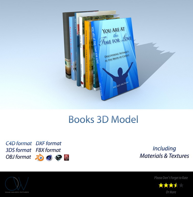 Books 3D Model - 3Docean 2780869
