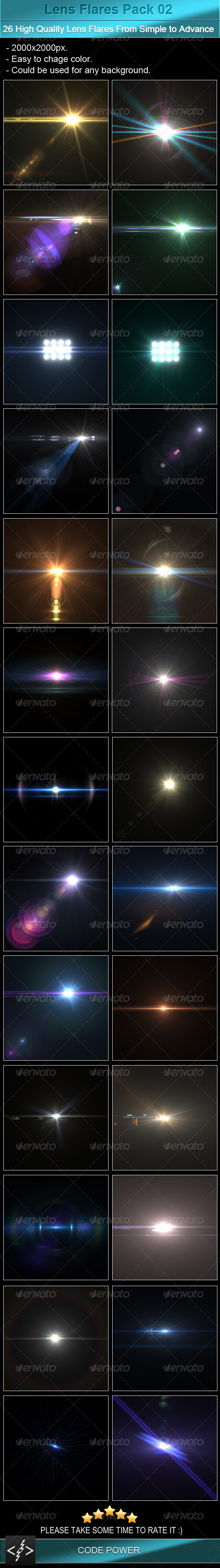 Lens Flares Pack 02 - Decorative Graphics