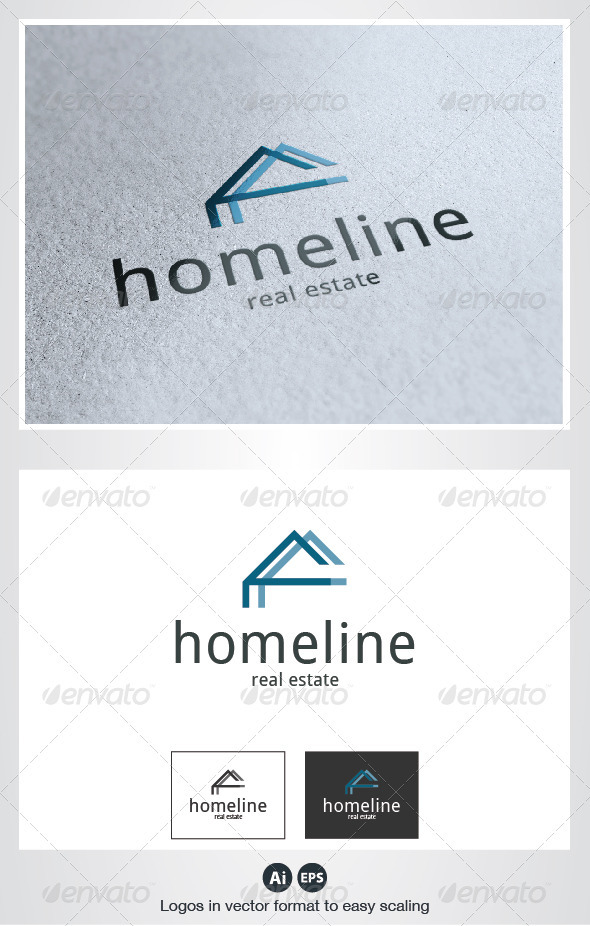 Home Line Logo - Buildings Logo Templates