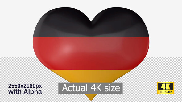 Germany Flag Heart Spinning alt