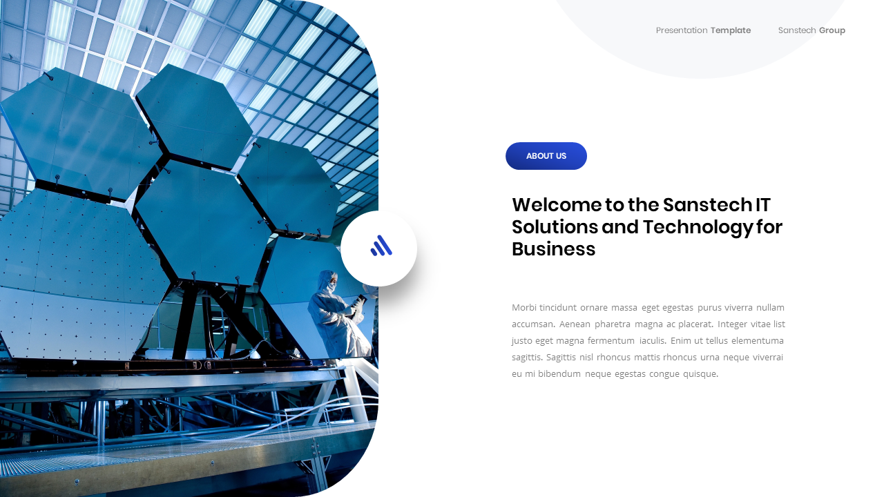 IT Solutions & Technology PowerPoint Template, Presentation Templates