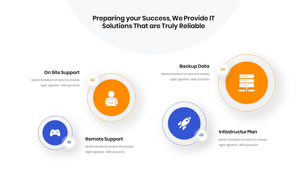 IT Solutions & Technology PowerPoint Template, Presentation Templates