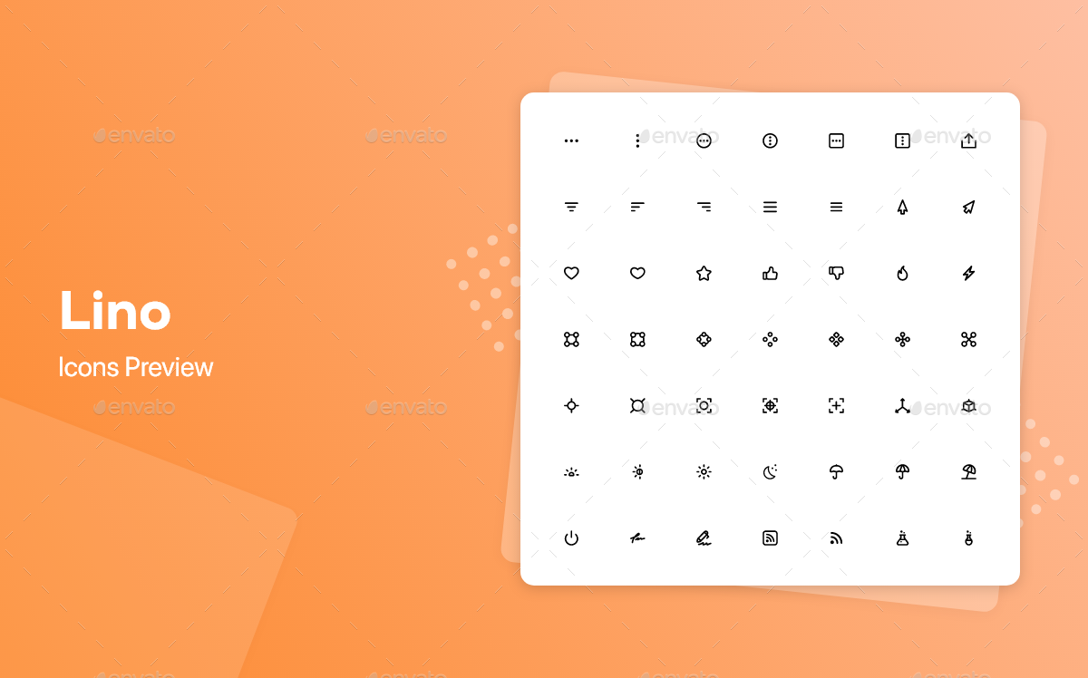Lino - Essential Line Icons, Icons | GraphicRiver