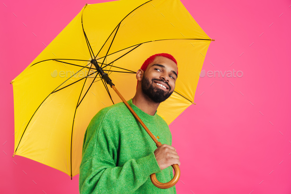 Umbrella Pose Stock Photo - Download Image Now - Barefoot, Brown Hair,  Concepts - iStock