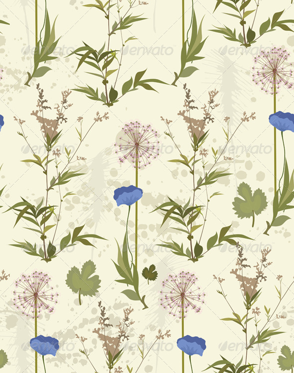Seamless Background Wilding Poppy - Backgrounds Decorative