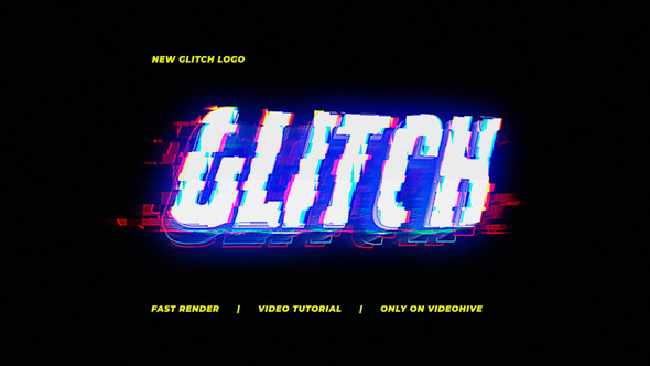 New Glitch Logo - VideoHive 30246774