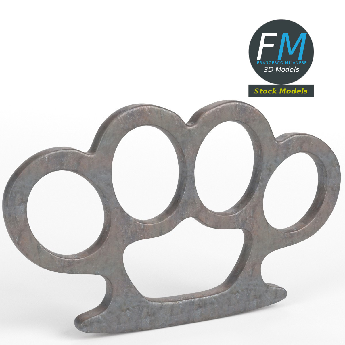 Brass Knuckles Claw 3D, Incl. brass & weapon - Envato Elements