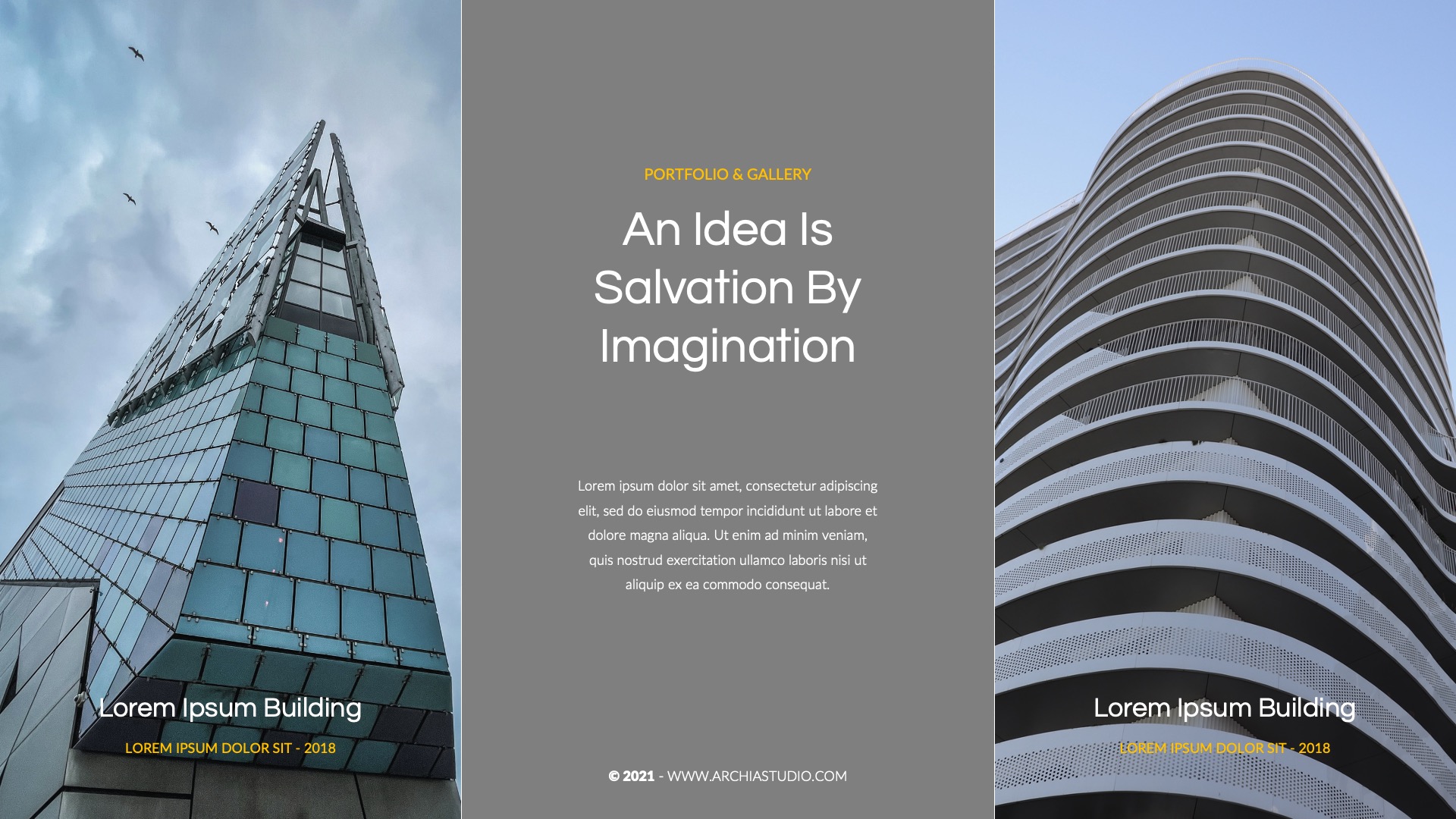 Archia - Architecture And Interior Google Slides Template, Presentation ...