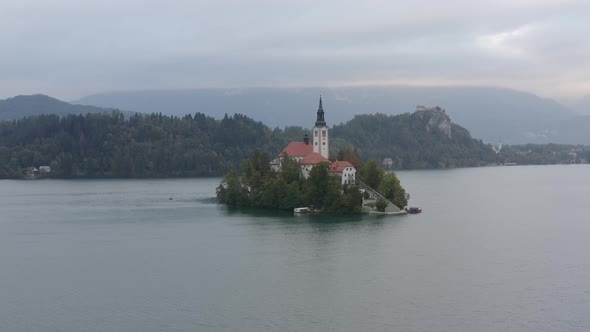 Lake Bled Aerial footage