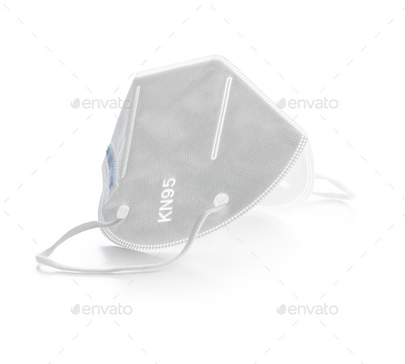 KN95 face mask. FFP2 mask as covid-19 protection. Coronavirus mask. - Stock Photo - Images