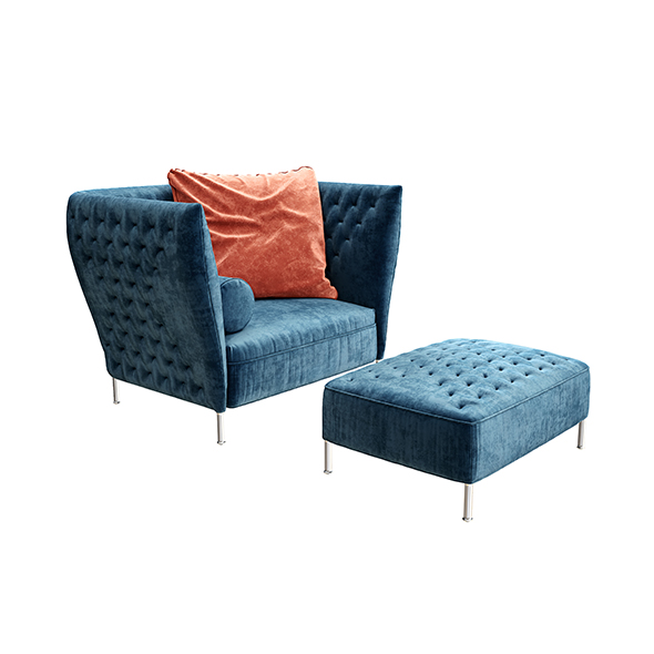 Saba Italia armchair - 3Docean 30250825