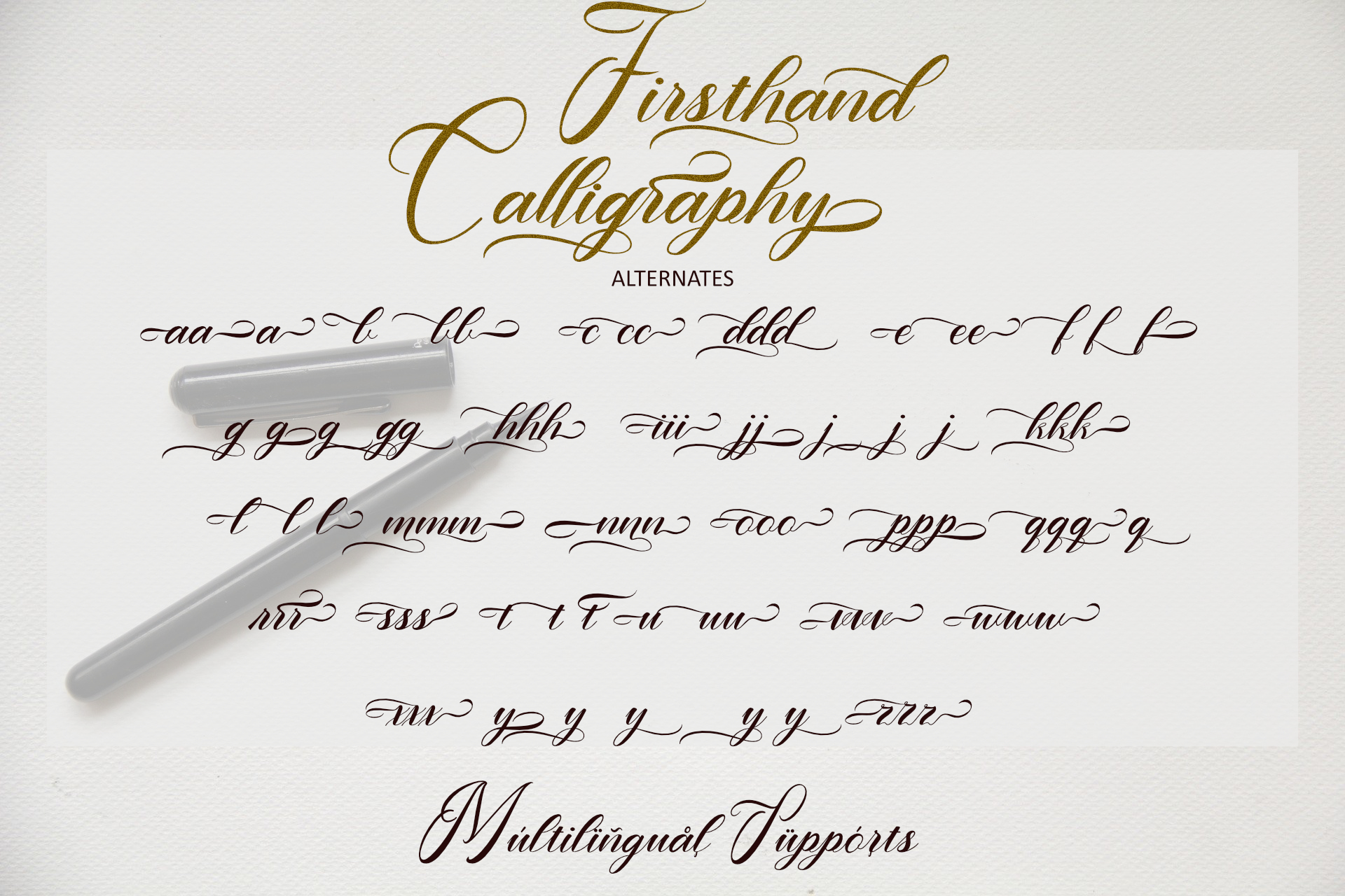 Firsthand Calligraphy, Fonts | GraphicRiver