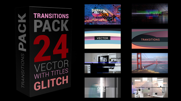 Glitch Transitions Pack - VideoHive 30240760