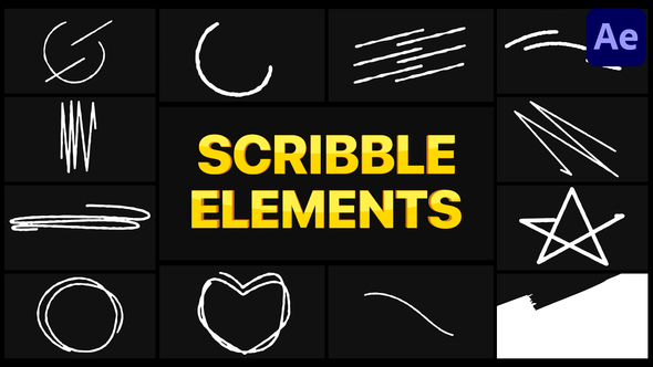 Scribble Elements 02 | After Effects