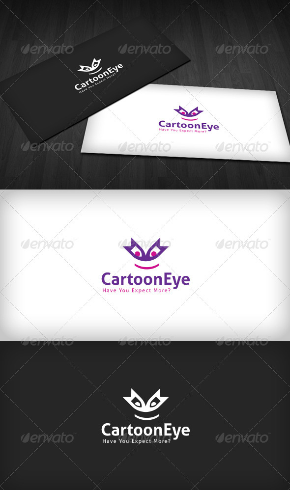 Cartoon Eye Logo - Vector Abstract