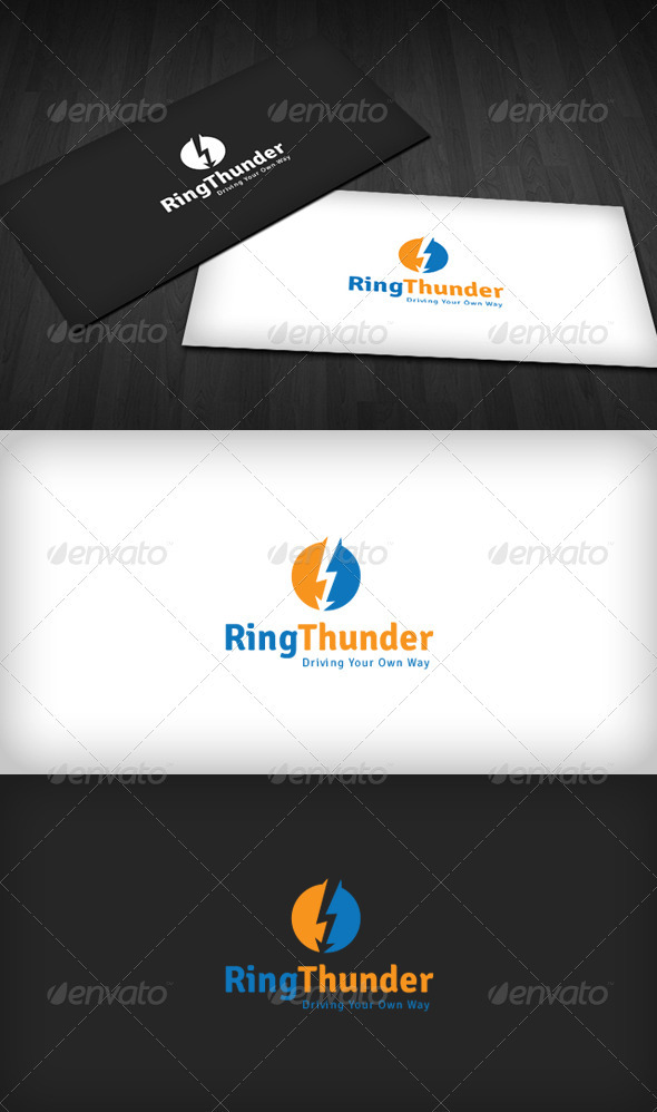 Ring Thunder Logo - Vector Abstract