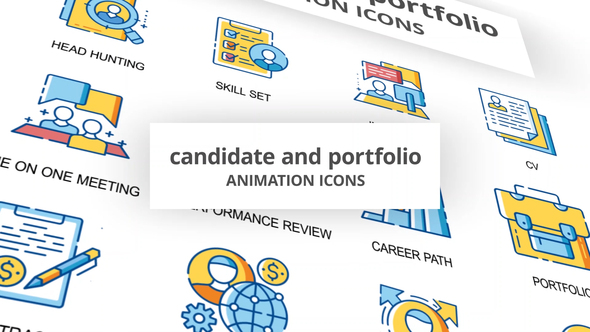 Candidate & Portfolio - Animation Icons