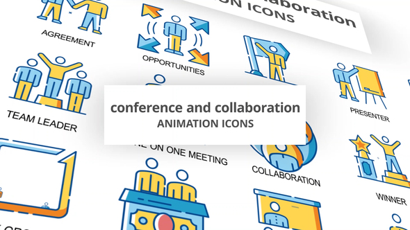 Conference & Collaboration - Animation Icons