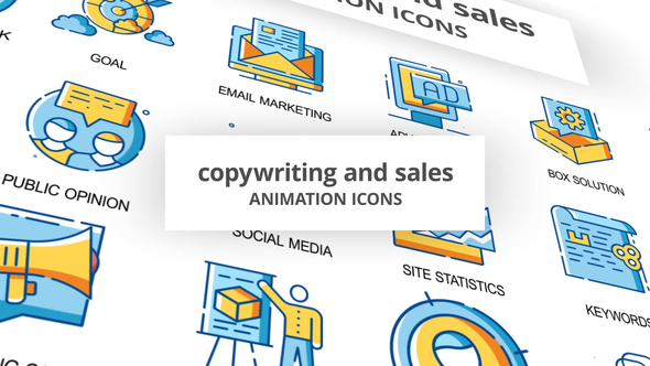 Copywriting & Sales - Animation Icons