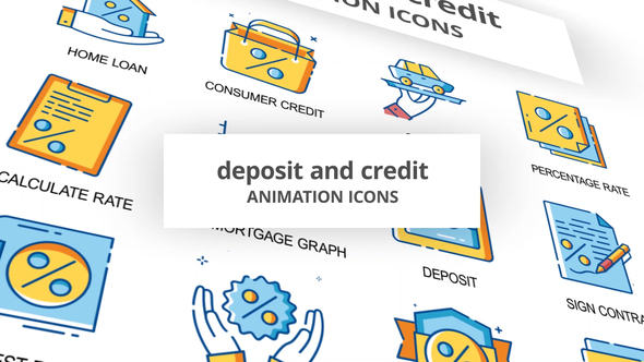 Deposit & Credit - Animation Icons