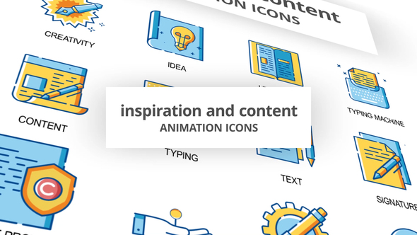 Inspiration & Content - Animation Icons