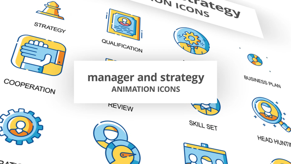 Manager & Strategy - Animation Icons