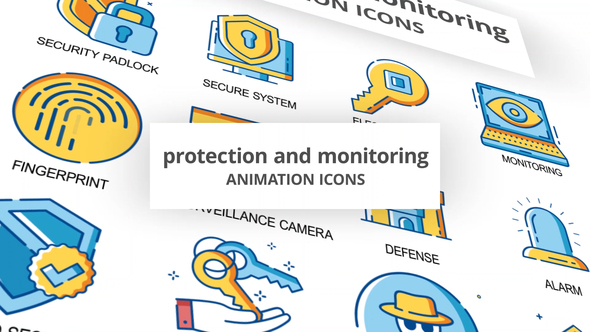 Protection & Monitoring - Animation Icons