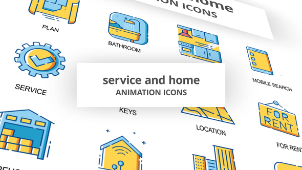 Service & Home - Animation Icons