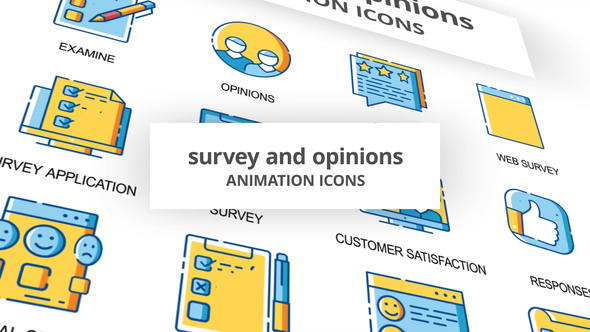 Survey & Opinions - Animation Icons