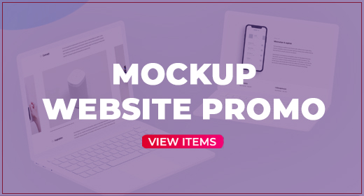 Mockup Website Promo