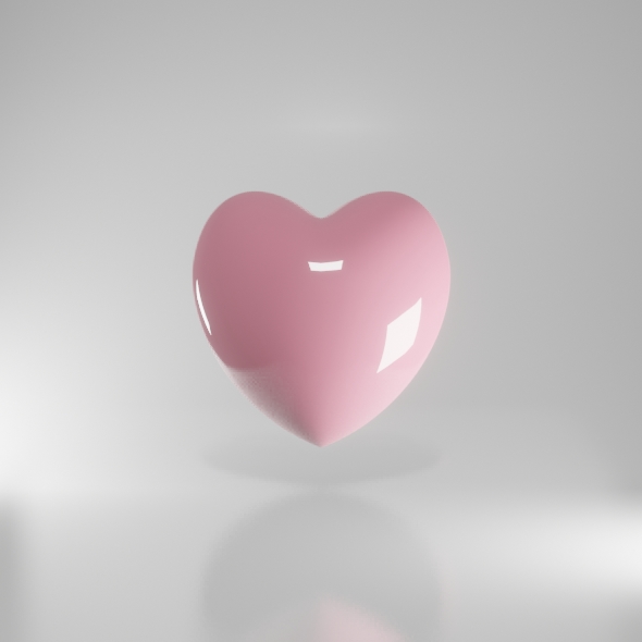 Pink heart - 3Docean 30269677
