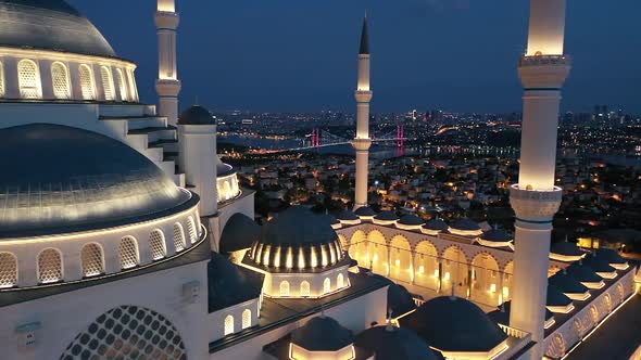 Camlıca Mosque Dom and Minarets
