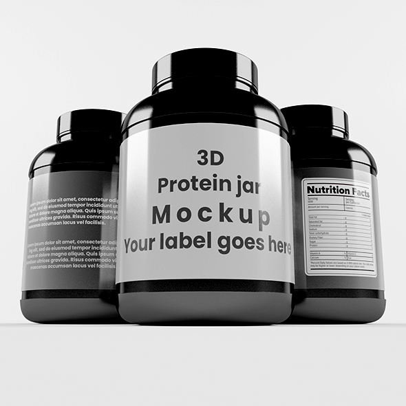 SupplementProteinPlastic Jar_1 - 3Docean 30271449
